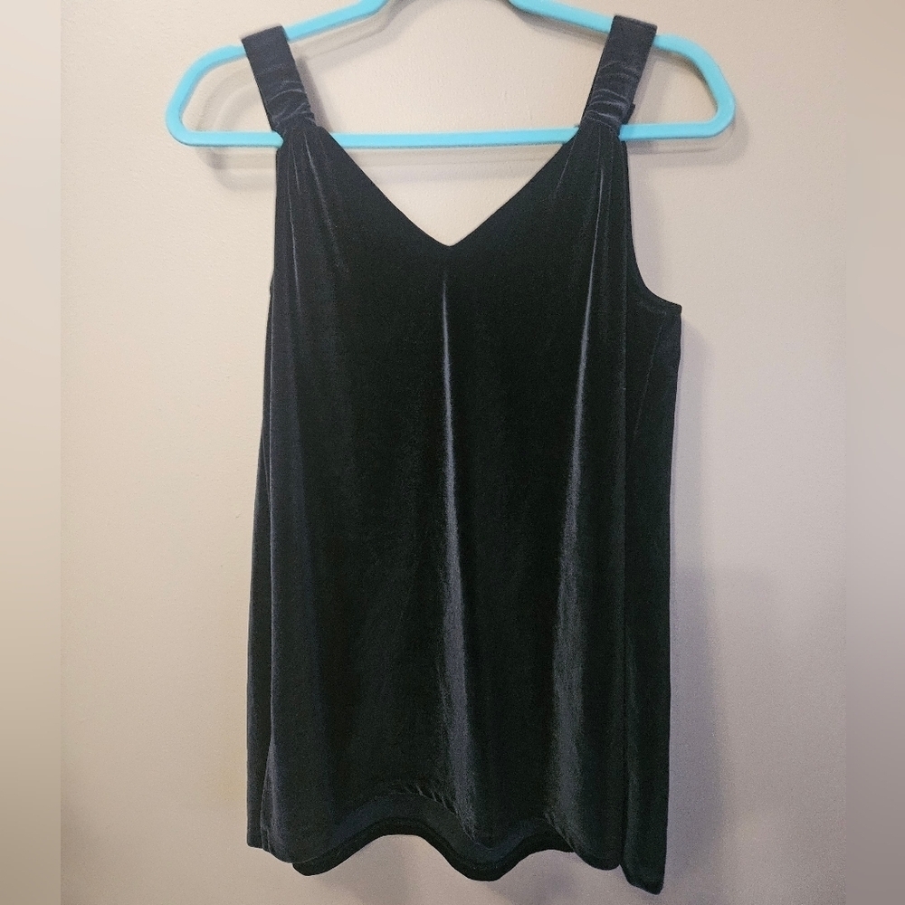 Octavia Maternity Women's Size S Velour Tank Top Black